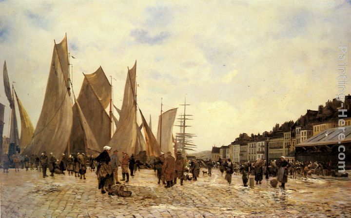 Hippolyte Camille Delpy The Docks at Dieppe